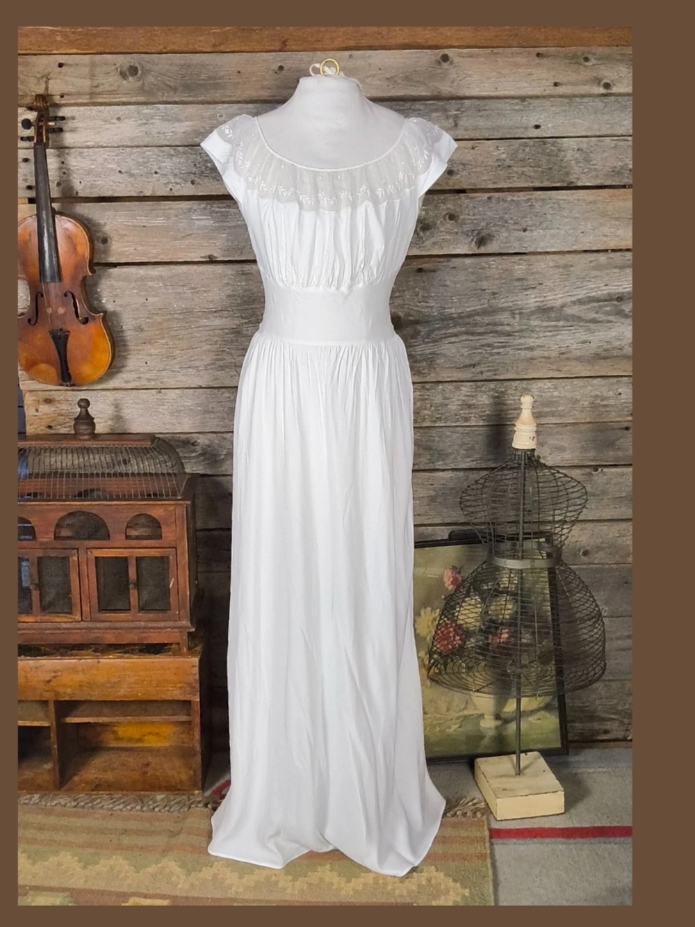 Vintage Barbizon Miss Nylon Nightgown, Size 16 Miss, Rayon